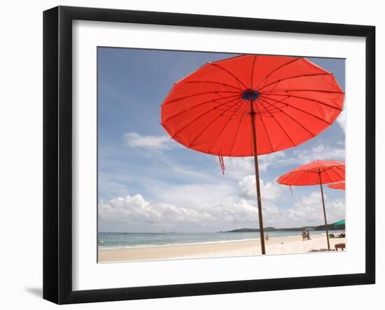 Beach and Tourists, Samed Island, Rayong, Thailand-Gavriel Jecan-Framed Photographic Print