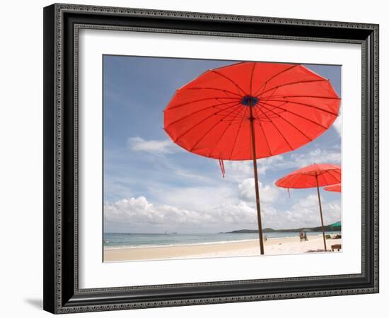 Beach and Tourists, Samed Island, Rayong, Thailand-Gavriel Jecan-Framed Photographic Print