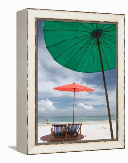 Beach and Tourists, Samed Island, Rayong, Thailand-Gavriel Jecan-Framed Premier Image Canvas