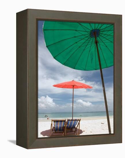 Beach and Tourists, Samed Island, Rayong, Thailand-Gavriel Jecan-Framed Premier Image Canvas