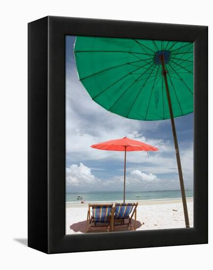 Beach and Tourists, Samed Island, Rayong, Thailand-Gavriel Jecan-Framed Premier Image Canvas