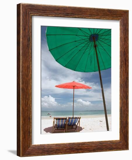 Beach and Tourists, Samed Island, Rayong, Thailand-Gavriel Jecan-Framed Photographic Print