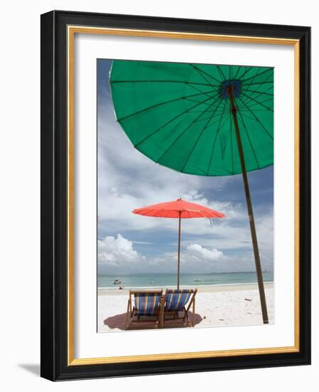 Beach and Tourists, Samed Island, Rayong, Thailand-Gavriel Jecan-Framed Photographic Print