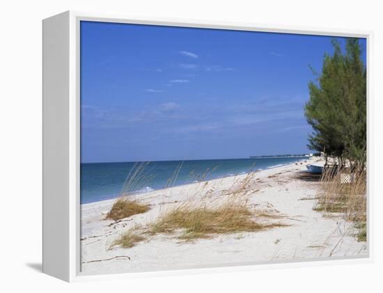 Beach, Anna Maria Island, Gulf Coast, Florida, United States of America, North America-Fraser Hall-Framed Premier Image Canvas