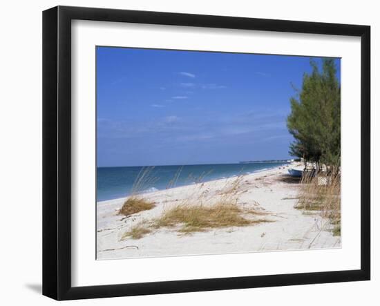 Beach, Anna Maria Island, Gulf Coast, Florida, United States of America, North America-Fraser Hall-Framed Photographic Print