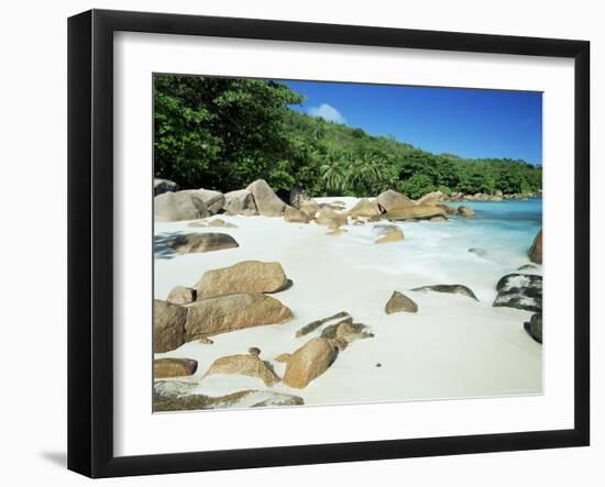 Beach, Anse Lazio, Praslin Island, Seychelles, Indian Ocean, Africa-Lee Frost-Framed Photographic Print