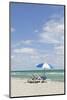 Beach Area at the '44 St', Dumbrella and Loungers, Atlantic Ocean, Miami South Beach, Florida, Usa-Axel Schmies-Mounted Photographic Print