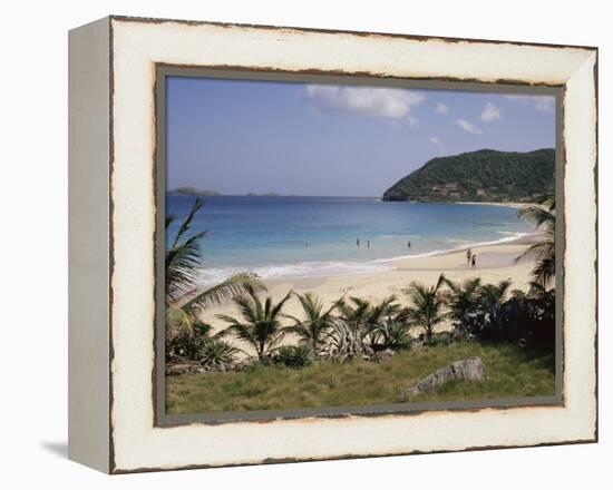 Beach at Anse Des Flamands, St. Barthelemy, Lesser Antilles, Caribbean, Central America-Ken Gillham-Framed Premier Image Canvas