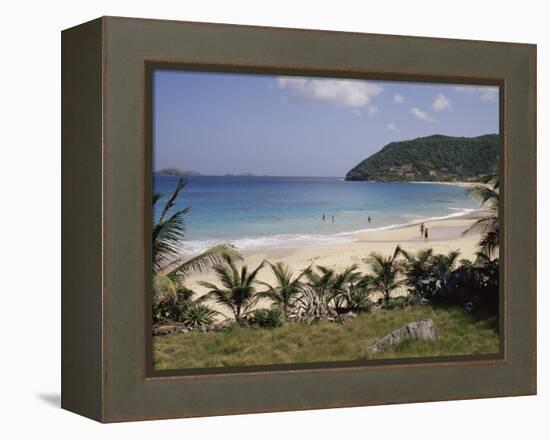 Beach at Anse Des Flamands, St. Barthelemy, Lesser Antilles, Caribbean, Central America-Ken Gillham-Framed Premier Image Canvas