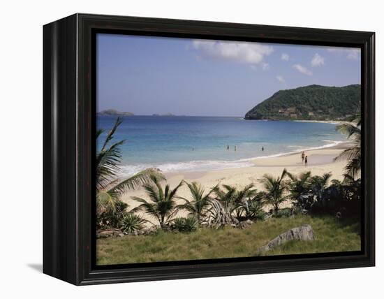 Beach at Anse Des Flamands, St. Barthelemy, Lesser Antilles, Caribbean, Central America-Ken Gillham-Framed Premier Image Canvas