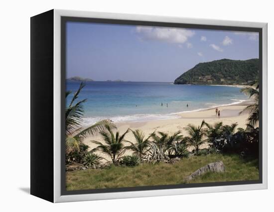 Beach at Anse Des Flamands, St. Barthelemy, Lesser Antilles, Caribbean, Central America-Ken Gillham-Framed Premier Image Canvas