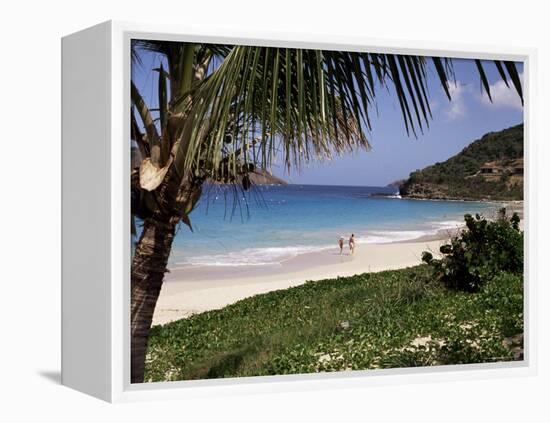 Beach at Anse Des Flamands, St. Barthelemy, West Indies, Central America-Ken Gillham-Framed Premier Image Canvas