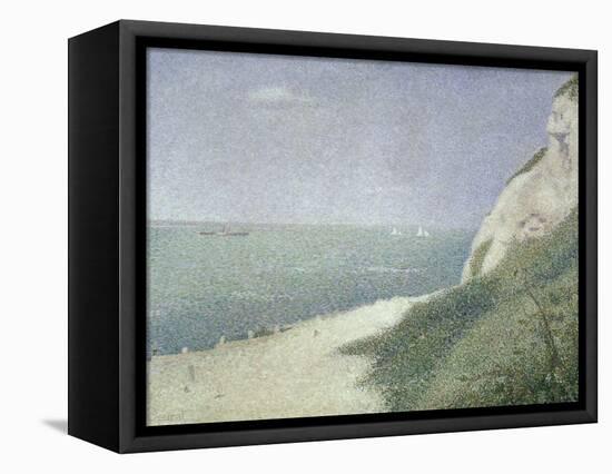 Beach at Bas Butin, Honfleur, 1886-Georges Seurat-Framed Premier Image Canvas