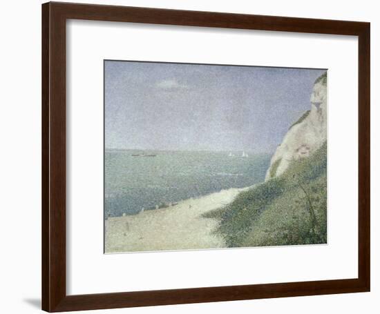 Beach at Bas Butin, Honfleur, 1886-Georges Seurat-Framed Giclee Print