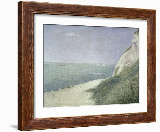 Beach at Bas Butin, Honfleur, 1886-Georges Seurat-Framed Giclee Print