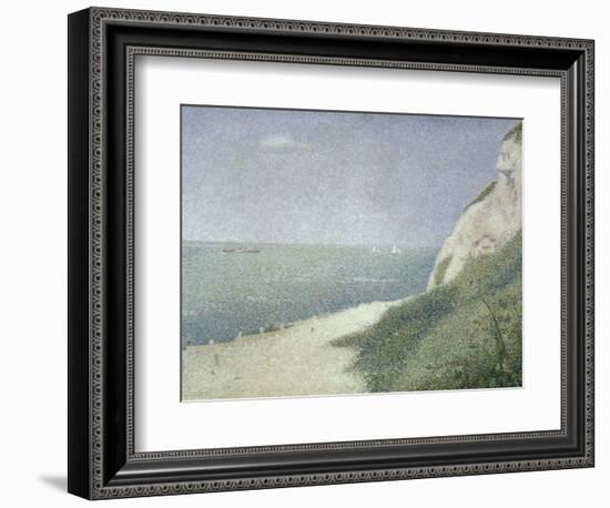 Beach at Bas Butin, Honfleur, 1886-Georges Seurat-Framed Giclee Print