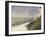 Beach at Bas Butin, Honfleur-Georges Seurat-Framed Art Print