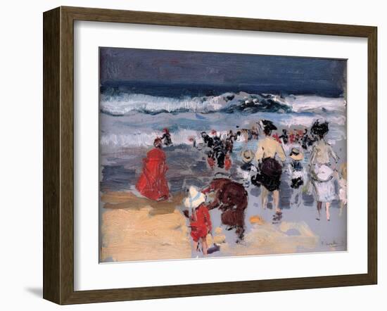 Beach at Biarritz, 1906-Joaquin Sorolla y Bastida-Framed Giclee Print