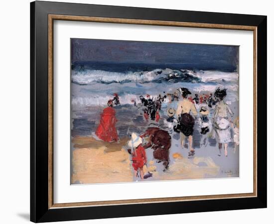 Beach at Biarritz, 1906-Joaquin Sorolla y Bastida-Framed Giclee Print