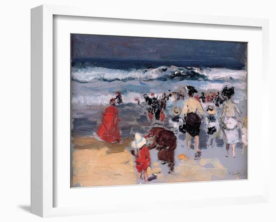 Beach at Biarritz, 1906-Joaquin Sorolla y Bastida-Framed Giclee Print