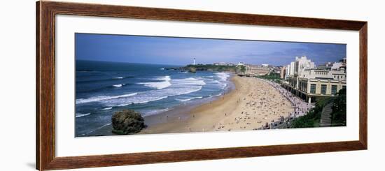 Beach at Biarritz, Basque Coast, Basses-Pyrenees, Bay of Biscay, France, Europe-Bruno Morandi-Framed Photographic Print