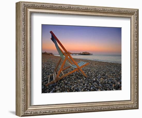 Beach at Brighton, East Sussex, England-Jon Arnold-Framed Photographic Print