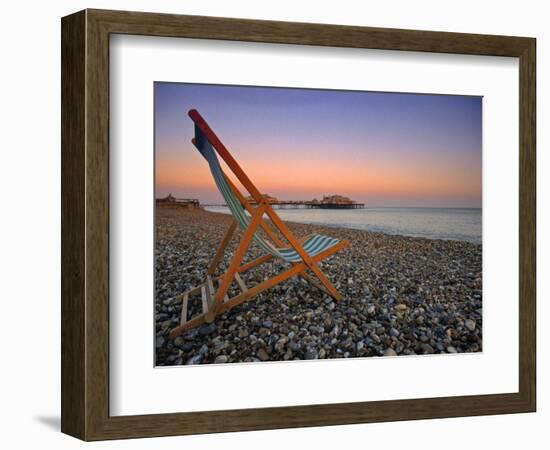 Beach at Brighton, East Sussex, England-Jon Arnold-Framed Photographic Print