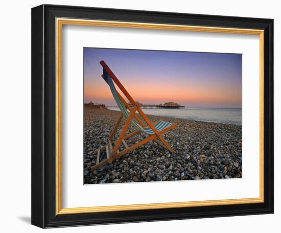 Beach at Brighton, East Sussex, England-Jon Arnold-Framed Photographic Print