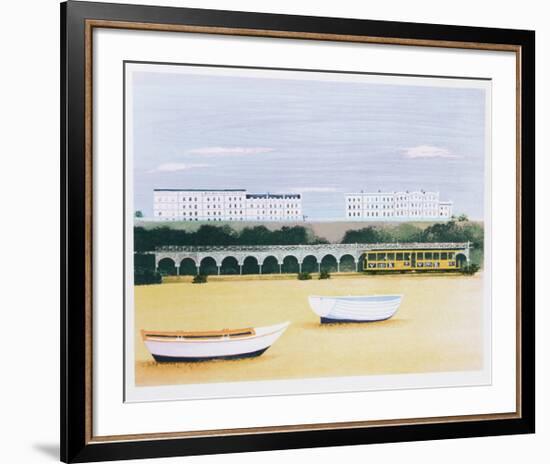 Beach at Brighton-Mary Faulconer-Framed Limited Edition