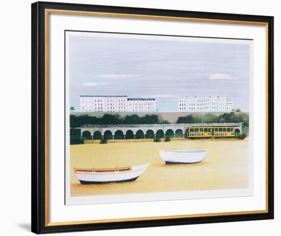 Beach at Brighton-Mary Faulconer-Framed Limited Edition