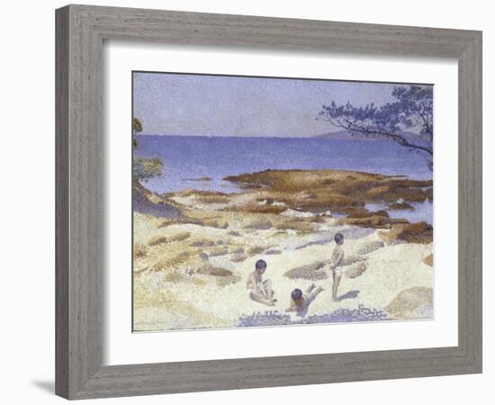 Beach at Cabasson (Baigne-Cul), 1891-92-Henri-Edmond Cross-Framed Giclee Print