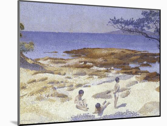 Beach at Cabasson (Baigne-Cul), 1891-92-Henri-Edmond Cross-Mounted Giclee Print