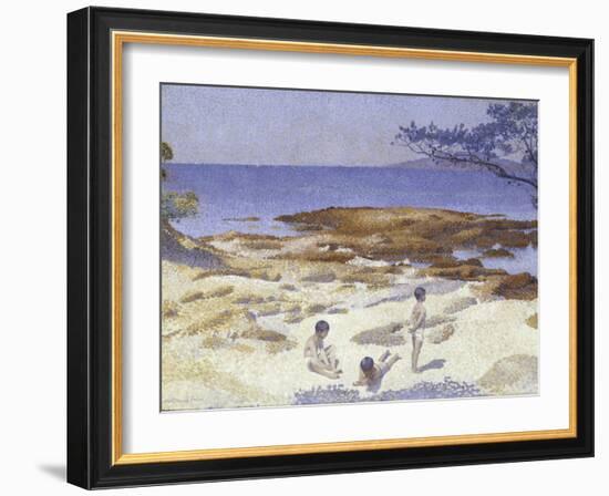 Beach at Cabasson (Baigne-Cul), 1891-92-Henri-Edmond Cross-Framed Giclee Print