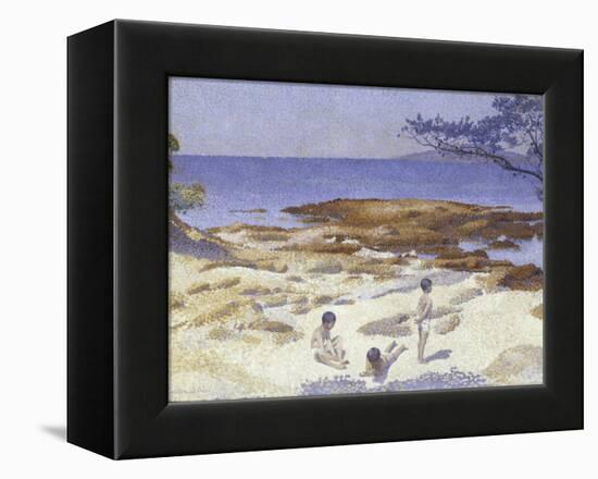 Beach at Cabasson (Baigne-Cul), 1891-92-Henri-Edmond Cross-Framed Premier Image Canvas