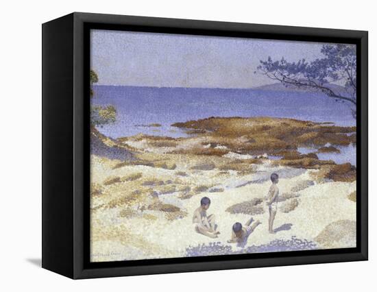 Beach at Cabasson (Baigne-Cul), 1891-92-Henri-Edmond Cross-Framed Premier Image Canvas