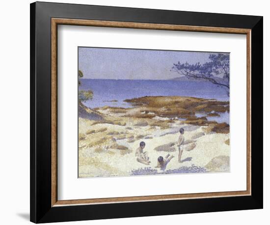 Beach at Cabasson (Baigne-Cul), 1891-92-Henri-Edmond Cross-Framed Giclee Print