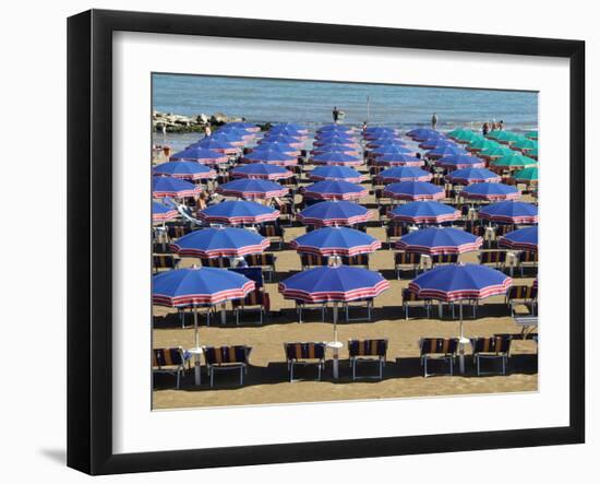 Beach at Cattolica, Adriatic Coast, Emilia-Romagna, Italy, Europe-Hans Peter Merten-Framed Photographic Print