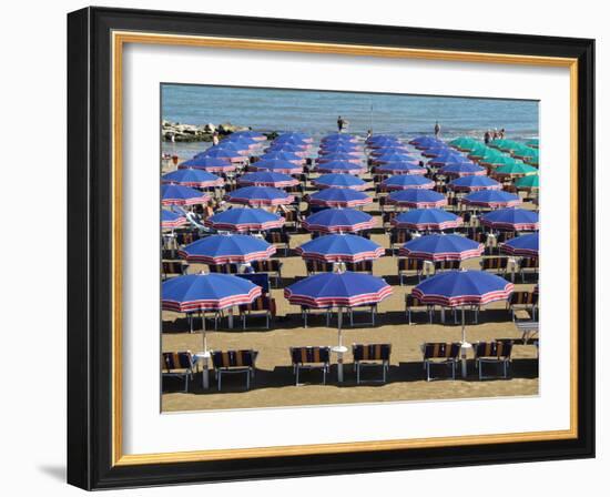 Beach at Cattolica, Adriatic Coast, Emilia-Romagna, Italy, Europe-Hans Peter Merten-Framed Photographic Print