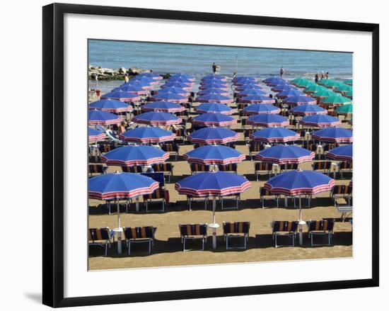 Beach at Cattolica, Adriatic Coast, Emilia-Romagna, Italy, Europe-Hans Peter Merten-Framed Photographic Print