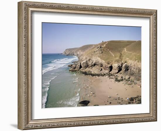 Beach at Chapel Porth, Near St. Agnes, Cornwall, England, United Kingdom-Richard Ashworth-Framed Photographic Print