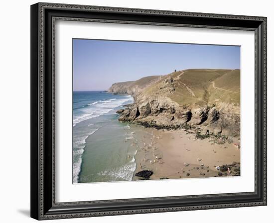 Beach at Chapel Porth, Near St. Agnes, Cornwall, England, United Kingdom-Richard Ashworth-Framed Photographic Print