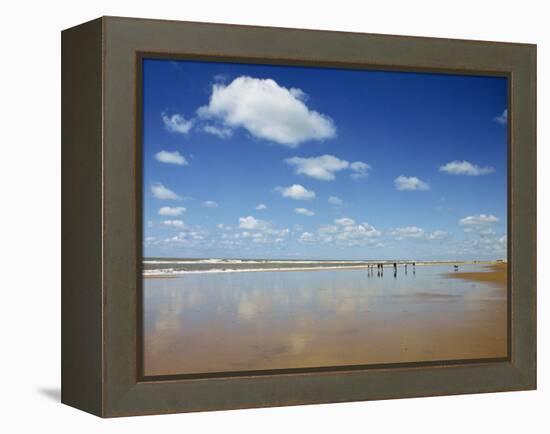 Beach at Cotes D'Argent in Gironde, Aquitaine, France, Europe-David Hughes-Framed Premier Image Canvas