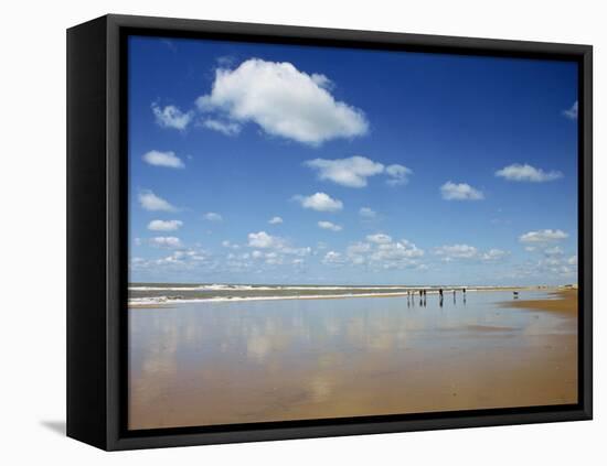 Beach at Cotes D'Argent in Gironde, Aquitaine, France, Europe-David Hughes-Framed Premier Image Canvas