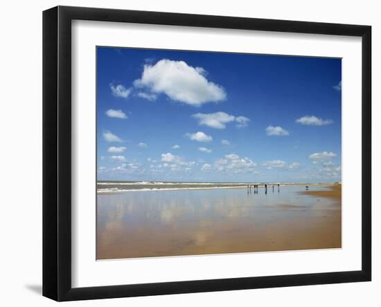 Beach at Cotes D'Argent in Gironde, Aquitaine, France, Europe-David Hughes-Framed Photographic Print