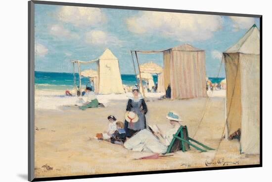 Beach at Dinard-Clarence Alphonse Gagnon-Mounted Premium Giclee Print