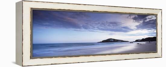 Beach at Dusk, Burgh Island, Bigbury-On-Sea, Devon, England-null-Framed Premier Image Canvas