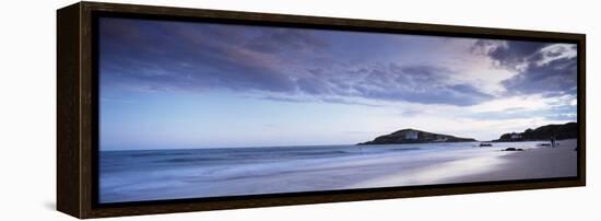 Beach at Dusk, Burgh Island, Bigbury-On-Sea, Devon, England-null-Framed Premier Image Canvas