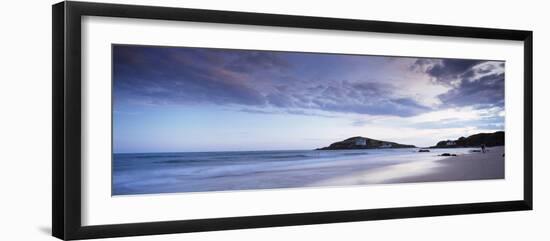 Beach at Dusk, Burgh Island, Bigbury-On-Sea, Devon, England-null-Framed Photographic Print