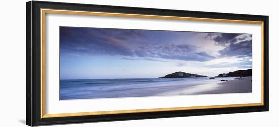 Beach at Dusk, Burgh Island, Bigbury-On-Sea, Devon, England-null-Framed Photographic Print