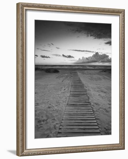 Beach at Dusk, Liepaja, Latvia-Ian Trower-Framed Photographic Print